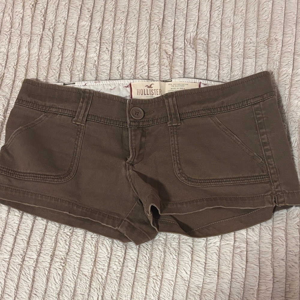 Hollister Women's Brown Hot Short Shorts Low rise size 0